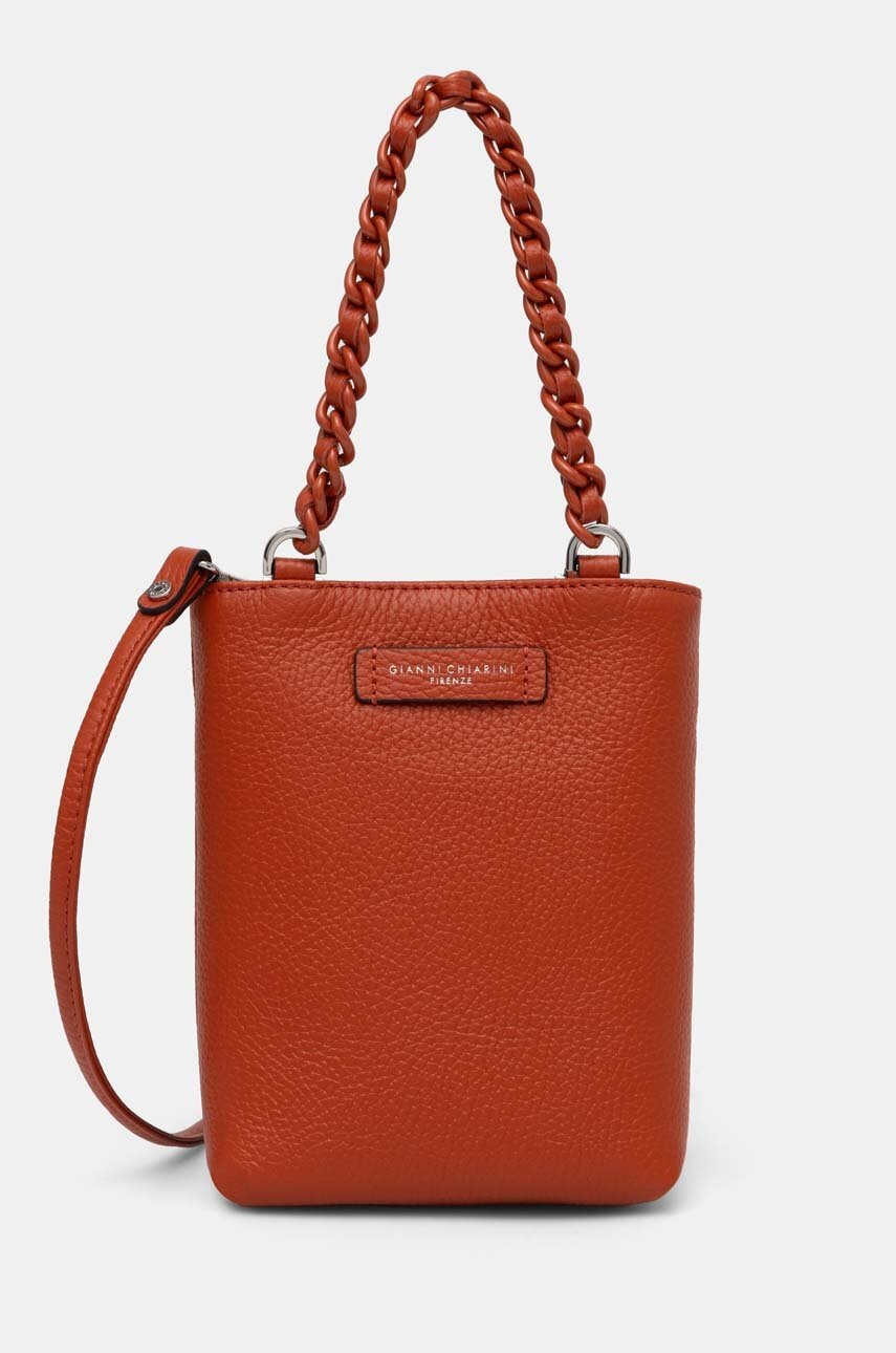 Gianni Chiarini poseta de piele CAMILLA culoarea portocaliu, BS 9590/COMM GRN
