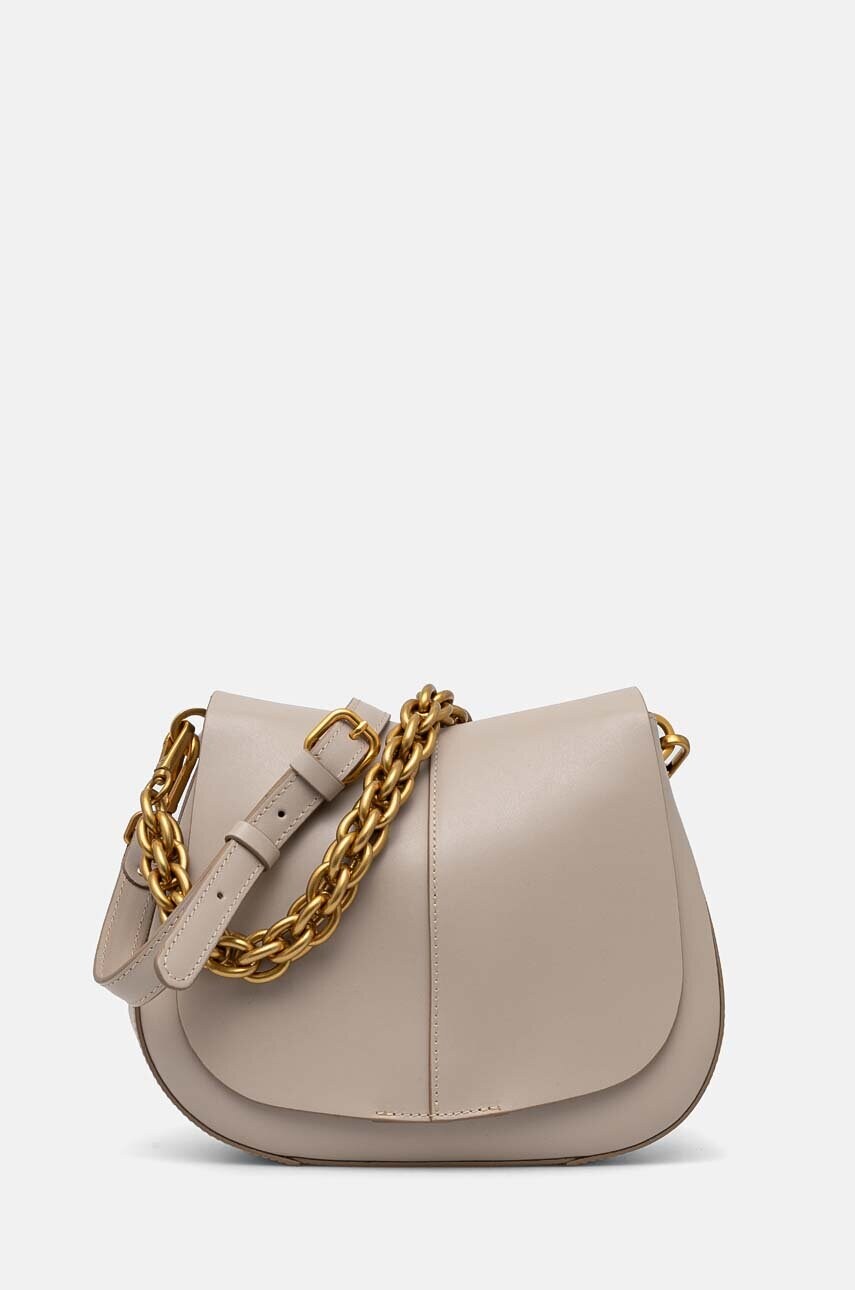 

Кожена чанта Gianni Chiarini HELENA ROUND в бежово BS 6766 PRCK, Бежов