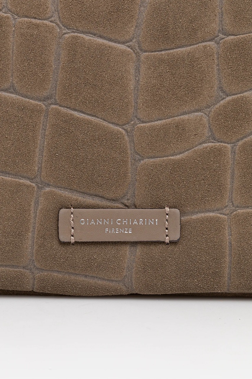 Τσάντα σουέτ Gianni Chiarini NORA POUCH χρώμα: καφέ, BS 10225 CM-PL φωτογραφία