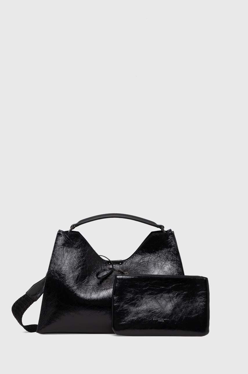 

Кожена чанта Gianni Chiarini AURORA в черно BS 11156 NPKDBL-NA, Черен
