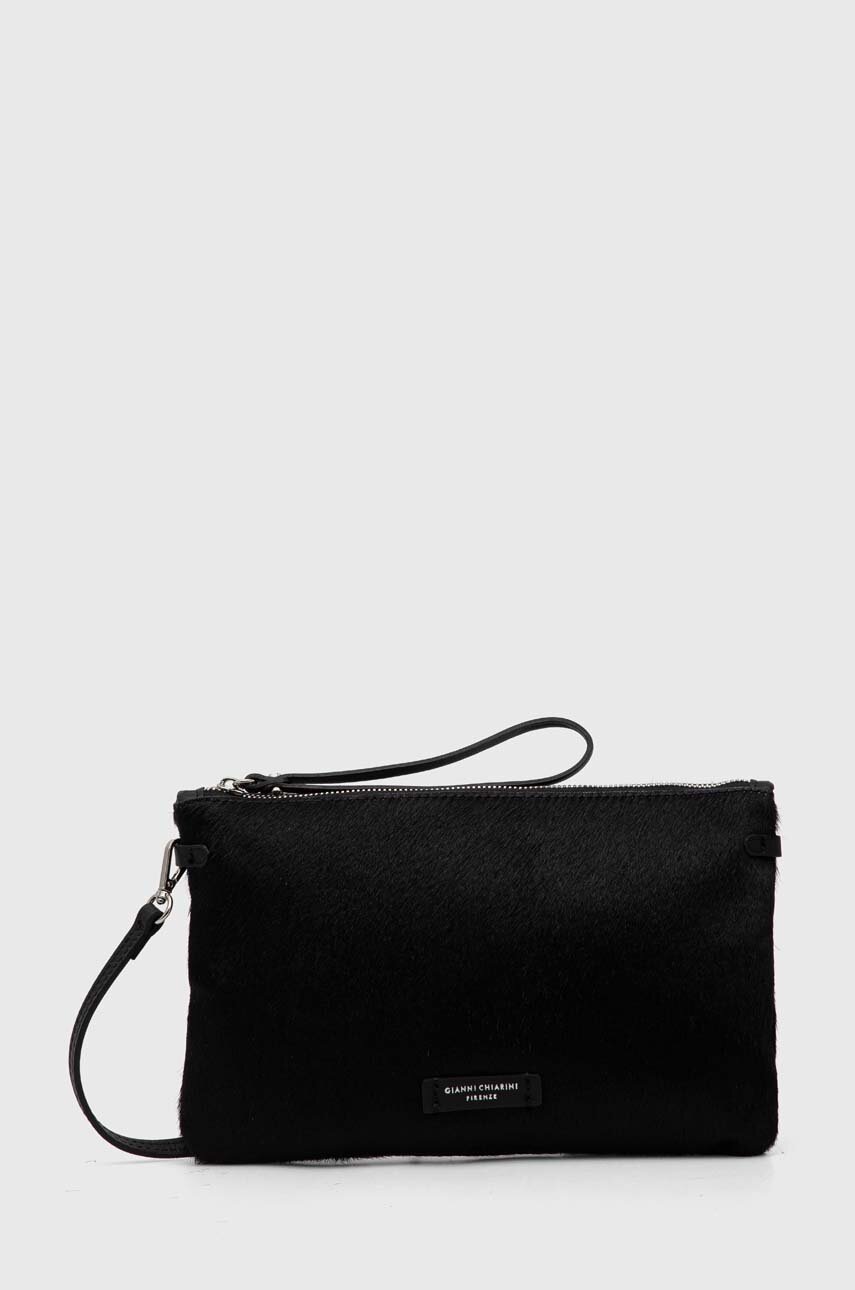 

Кожена чанта Gianni Chiarini HERMY в черно BS 3905 HORSY, Черен