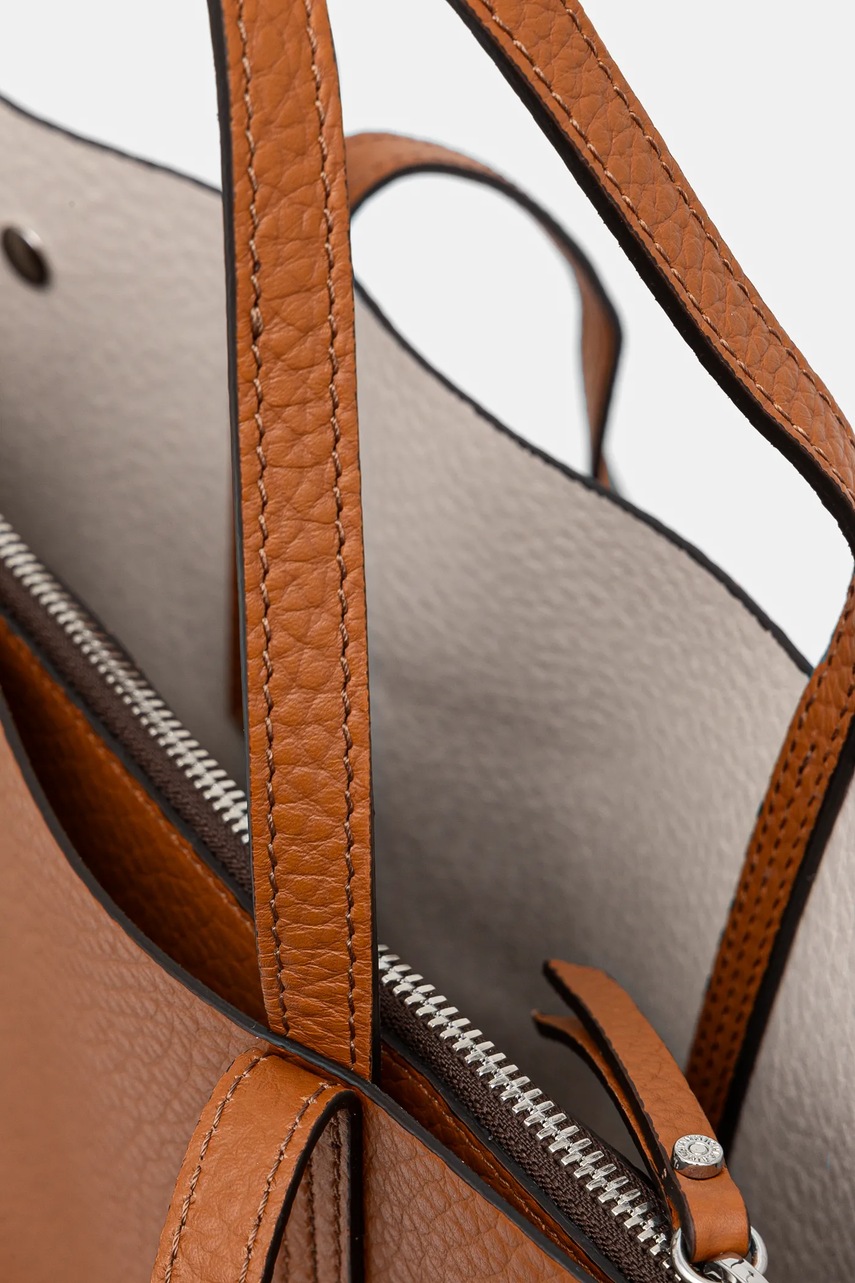 Δερμάτινη τσάντα Gianni Chiarini ALTEA χρώμα: καφέ, BS 10967 RNGDBL φωτογραφία