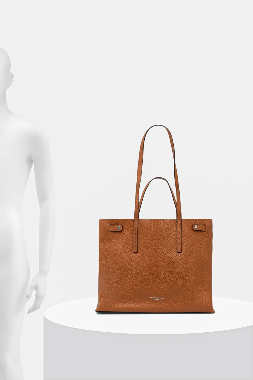 Δερμάτινη τσάντα Gianni Chiarini ALTEA χρώμα: καφέ, BS 10967 RNGDBL φωτογραφία