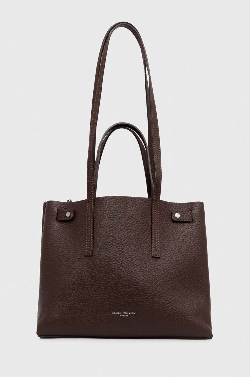 

Кожена чанта Gianni Chiarini ALTEA в кафяво BS 10966 RNGDBL, Кафяв