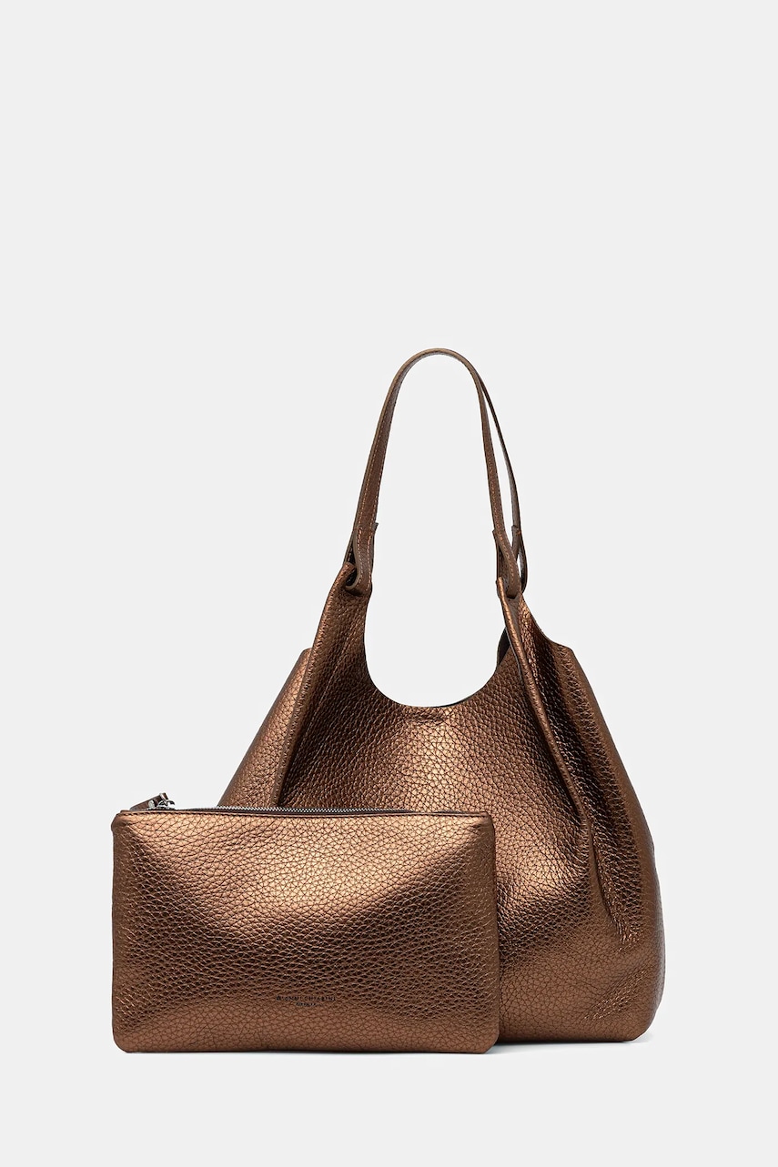 Gianni Chiarini poșetă de piele DUA culoarea maro, BS 9720 RNGDBL