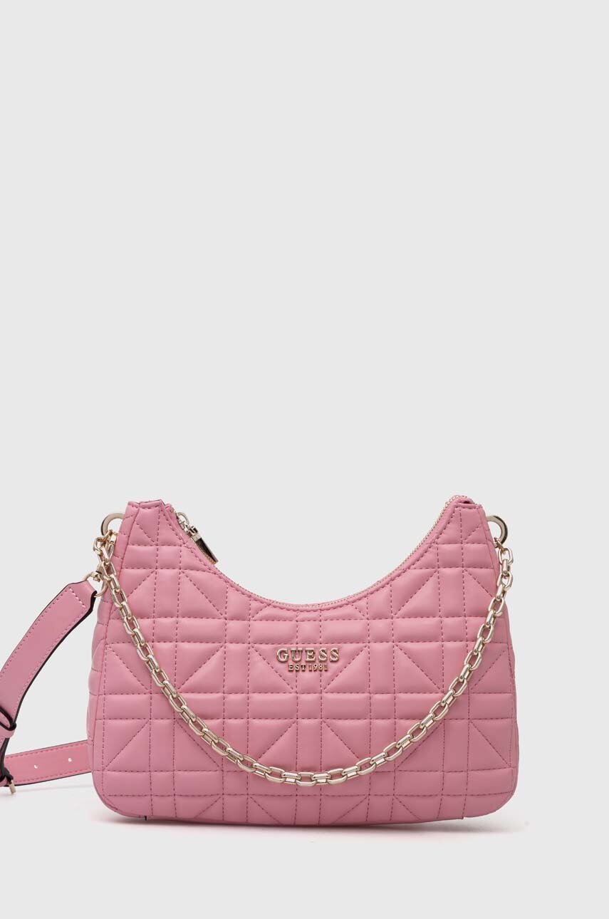 

Чанта Guess ASSIA в розово HWQG84 99180, Розов
