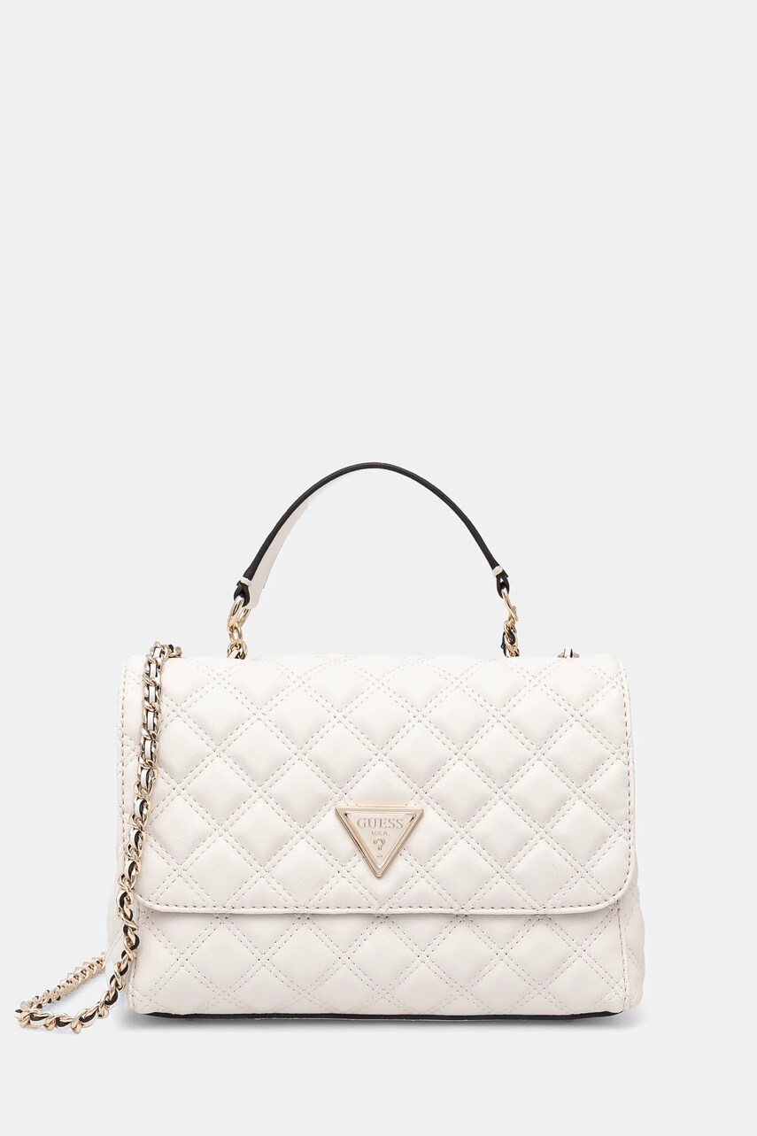 

Чанта Guess GIULLY в бяло HWQG87 48200, Бежов