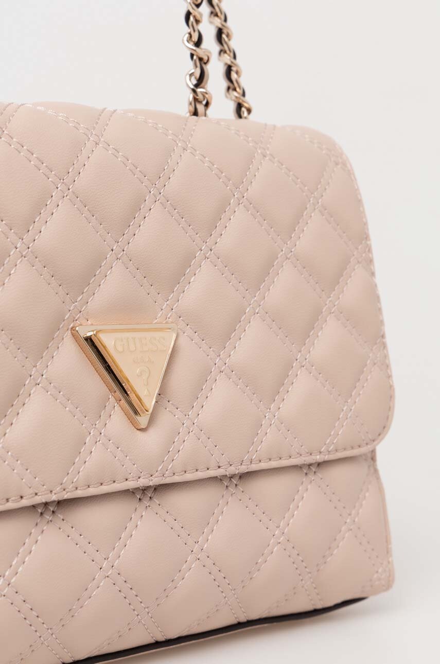 Τσάντα Guess GIULLY χρώμα: ροζ, HWQG87 48200 φωτογραφία