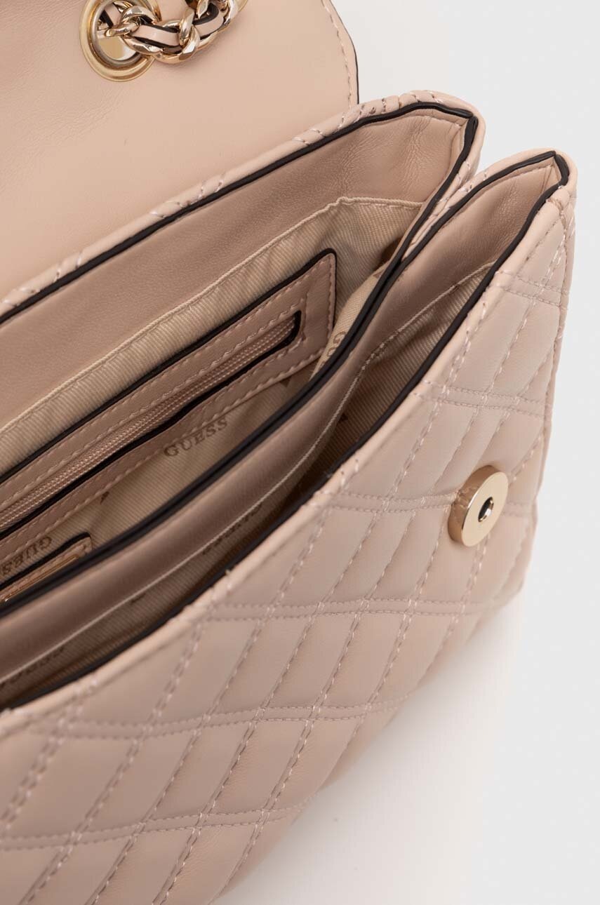 Τσάντα Guess GIULLY χρώμα: ροζ, HWQG87 48200 φωτογραφία