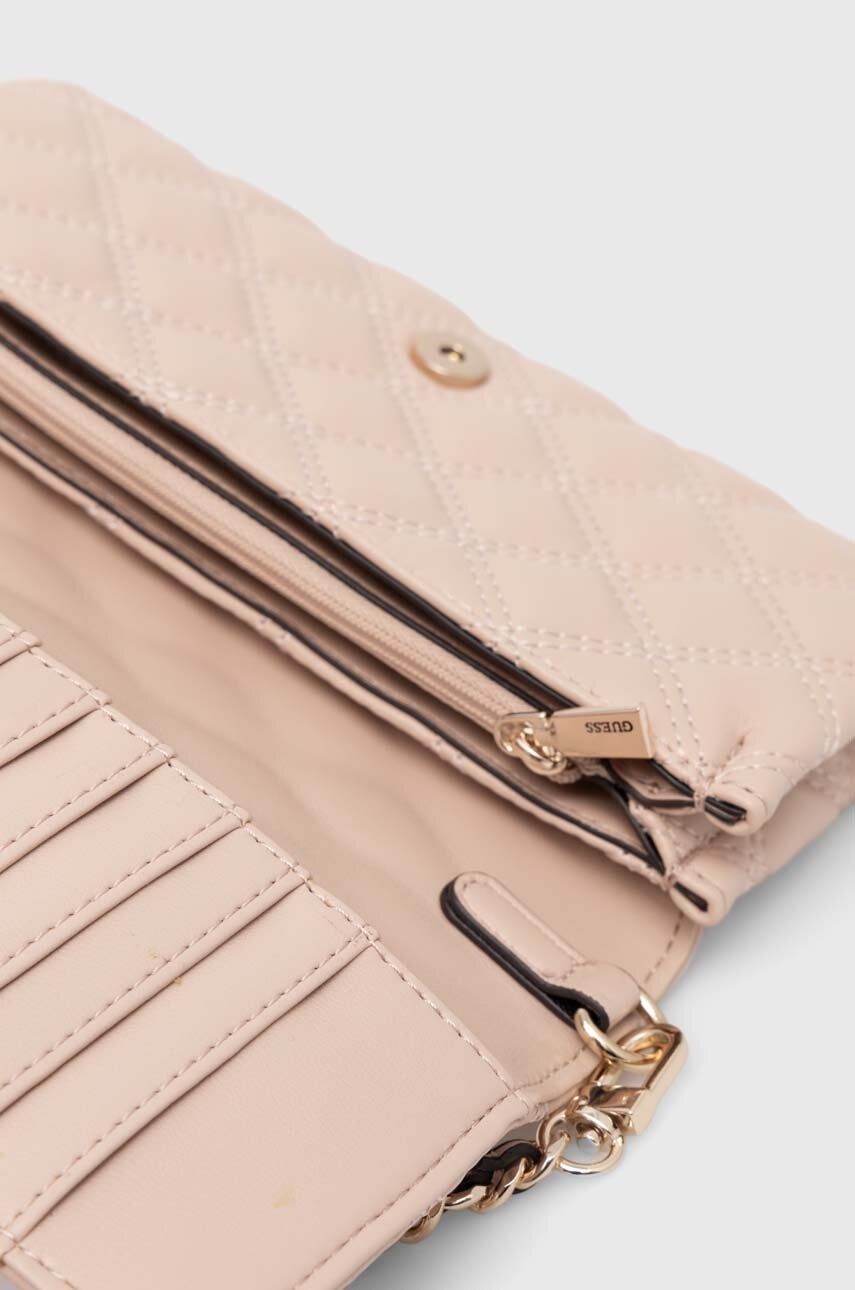 Τσάντα Guess GIULLY χρώμα: ροζ, HWQG87 48750 φωτογραφία