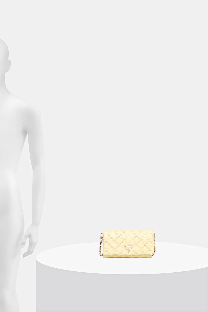 Τσάντα Guess GIULLY χρώμα: κίτρινο, HWQG87 48750 φωτογραφία