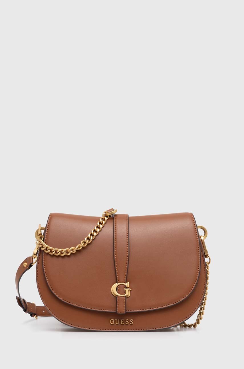 

Чанта Guess KUBA в кафяво HWVA93 29200, Кафяв