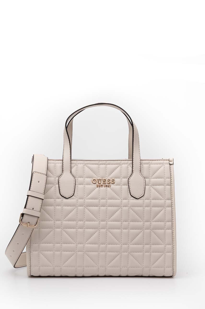 

Чанта Guess SILVANA в бежово HWQG86 65220, Бежов