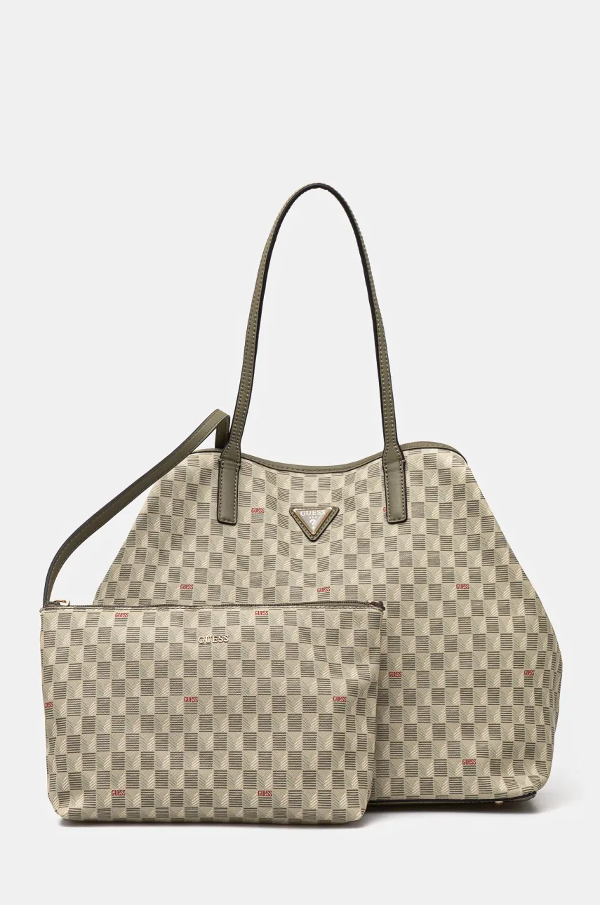 Kabelka Guess zelená barva, HWJT93 44290