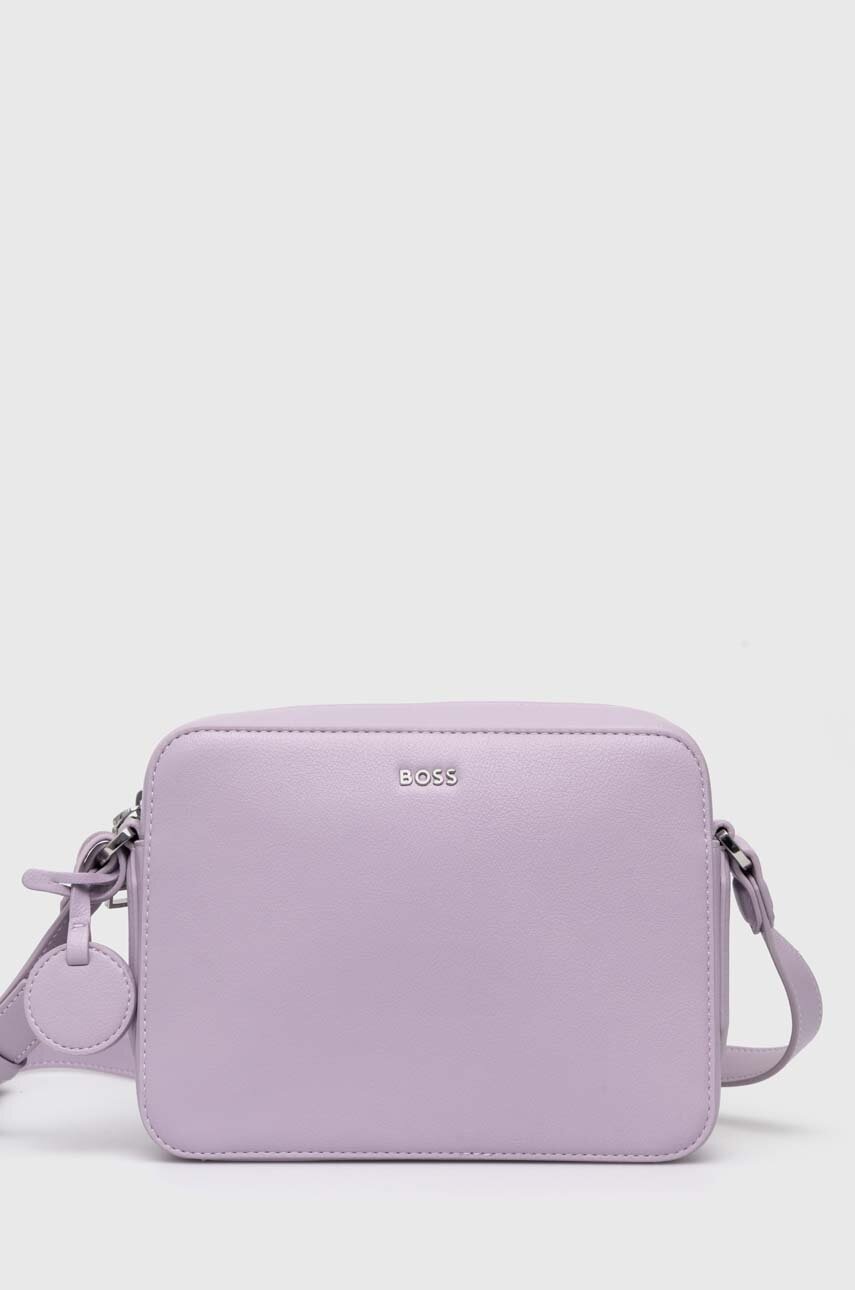 BOSS poseta culoarea violet, 50523273