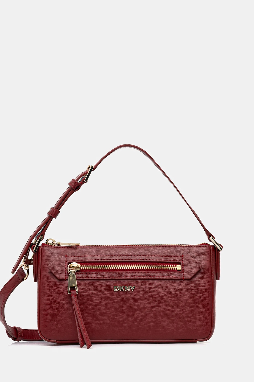 Dkny poșetă de piele culoarea verde, R42HKE18