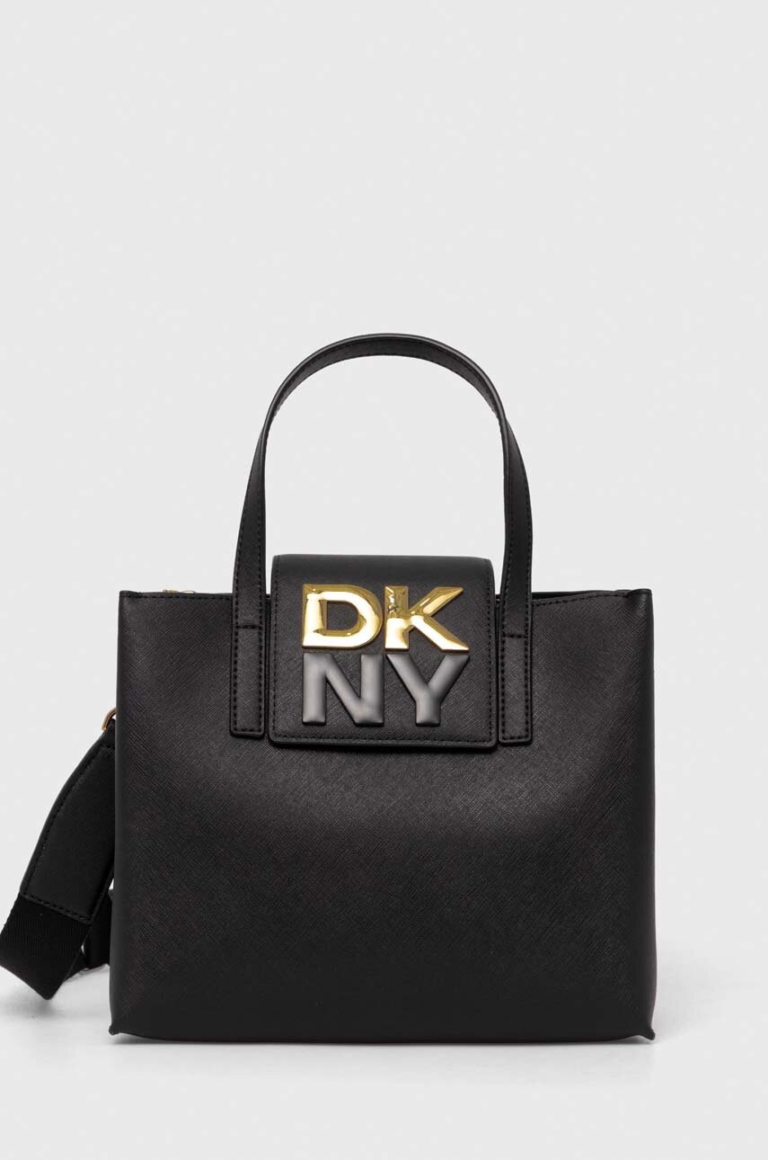 

Кожена чанта Dkny в черно R42DYE39, Черен