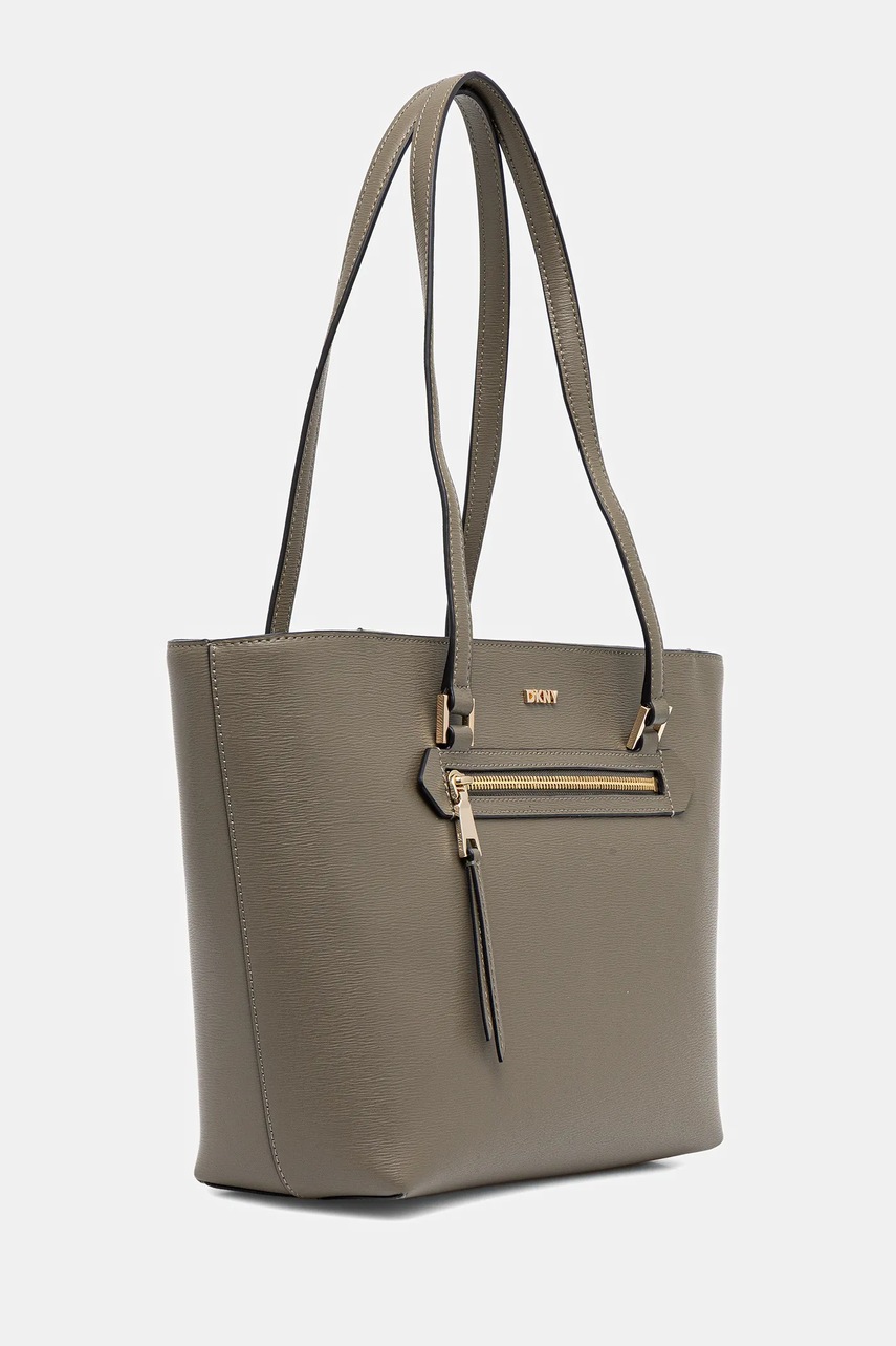 Кожаная сумочка Dkny цвет коричневый R42A3E20