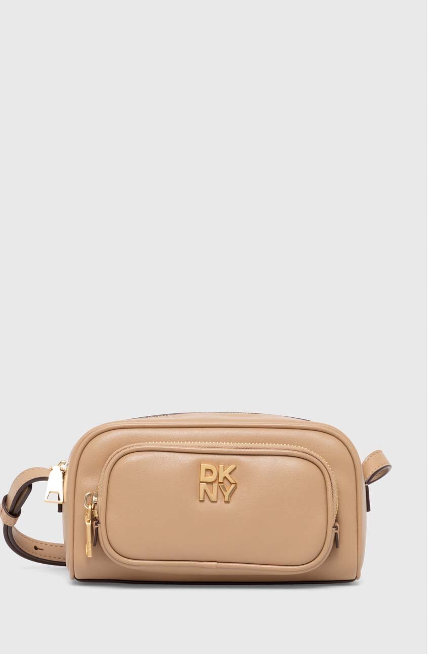 Dkny poseta de piele culoarea bej, R42EKE53 Dkny poseta de piele culoarea bej, R42EKE53