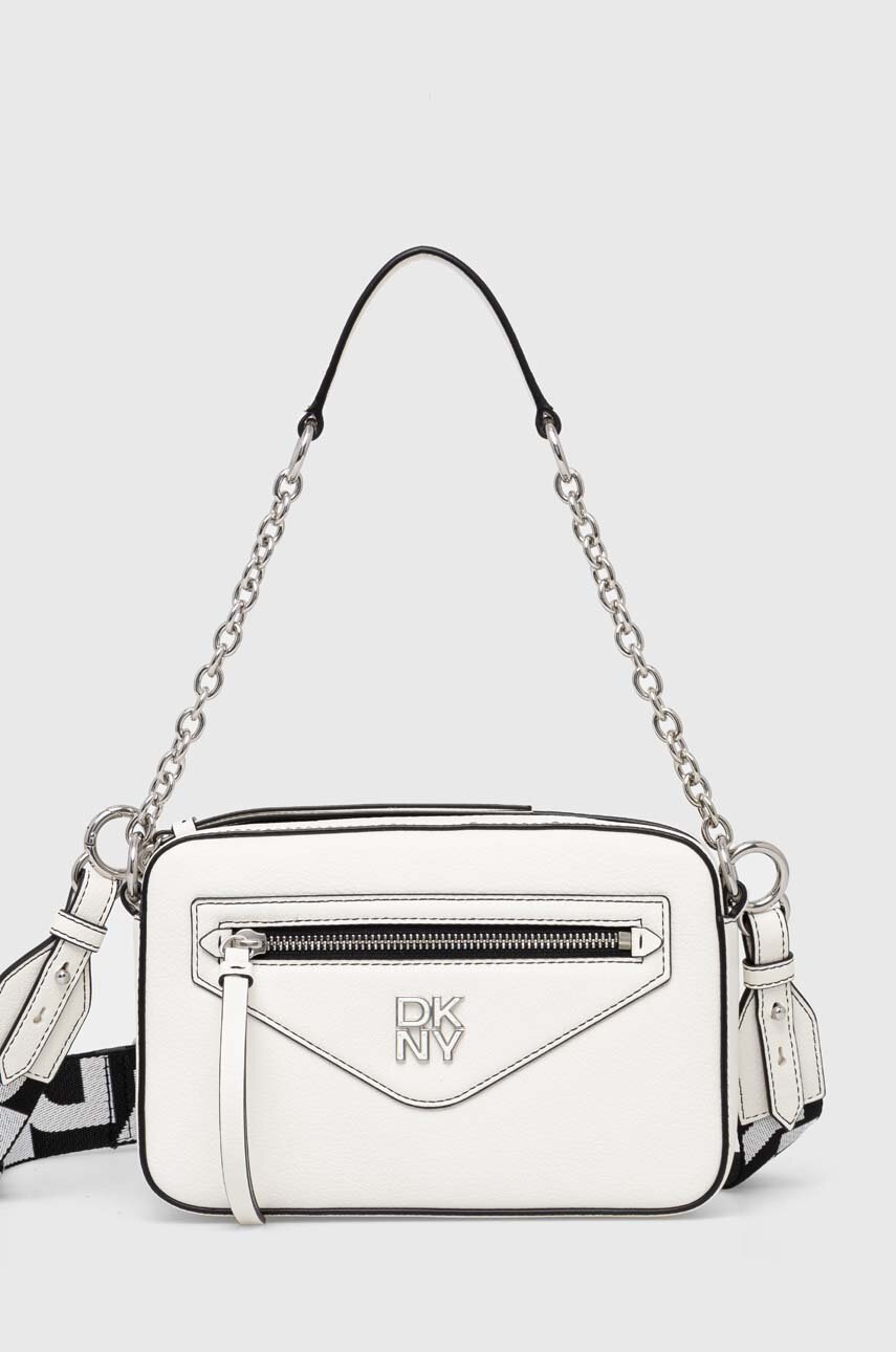 

Кожена чанта Dkny в бяло R42ELF44, Бял