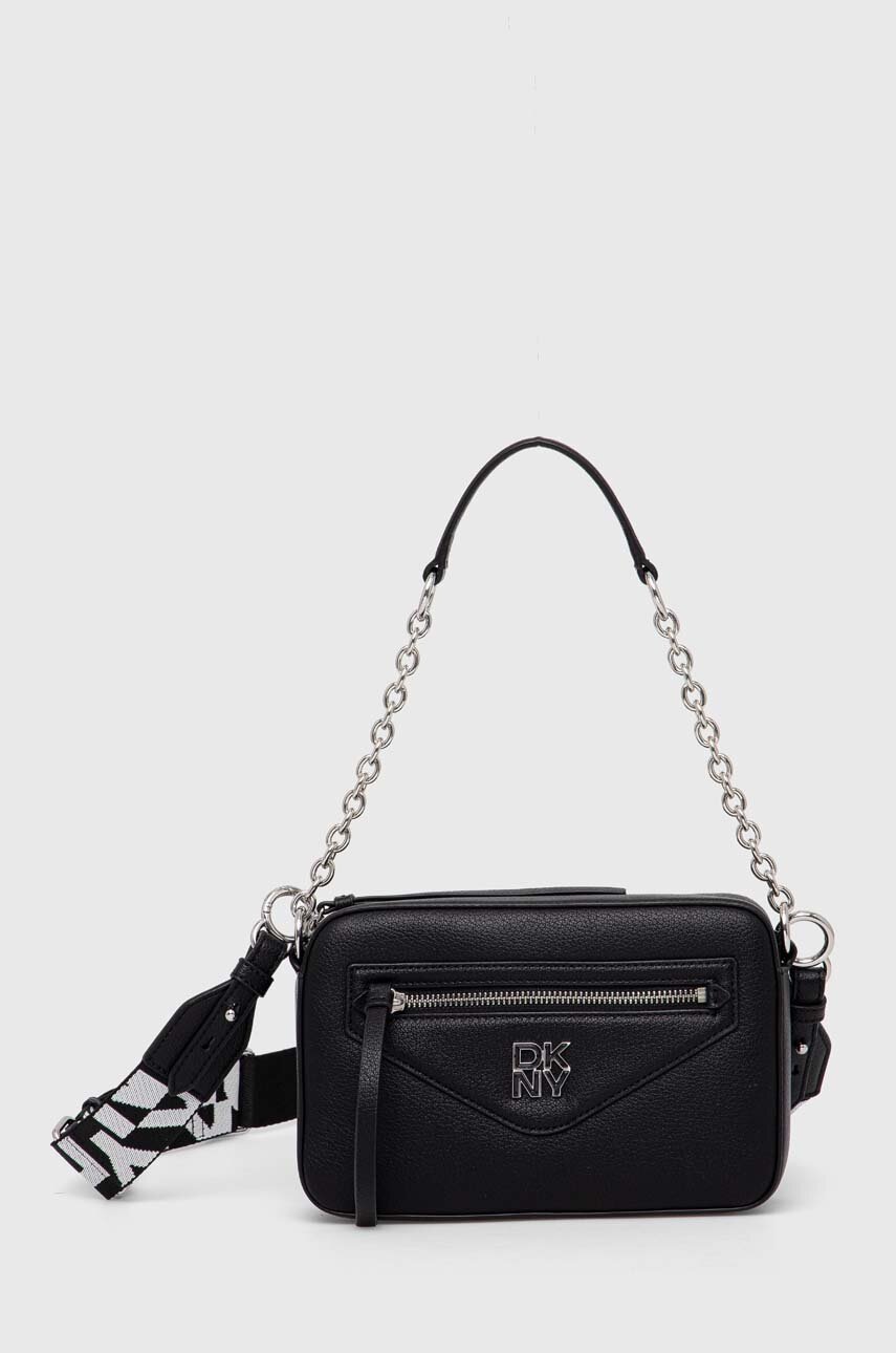

Кожена чанта Dkny в черно R42ELF44, Черен