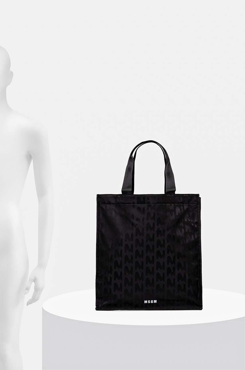 Τσάντα MSGM χρώμα: μαύρο, 3740MZ43.640 φωτογραφία