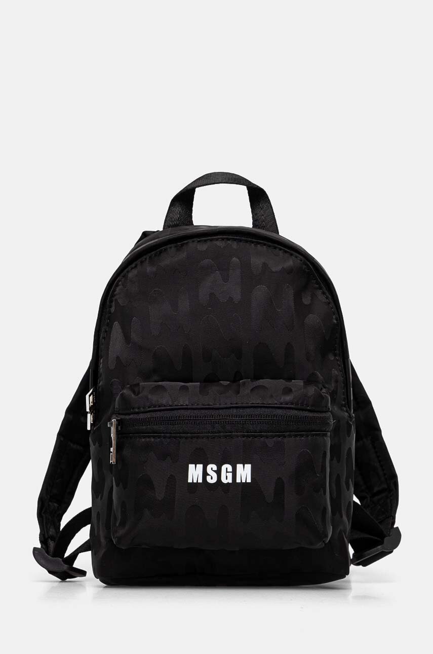 

Раница MSGM в черно малък размер с принт 3740MZ37.640, Черен