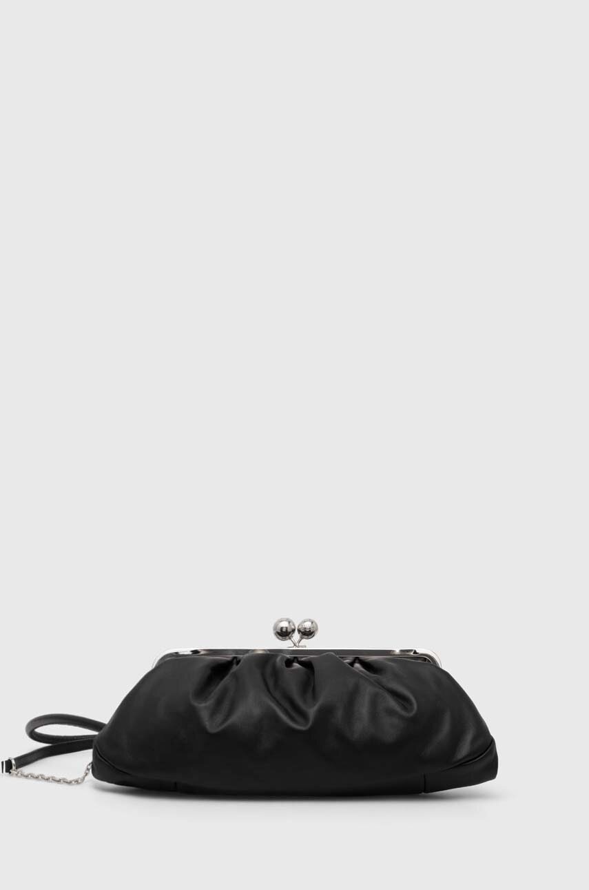 

Кожена чанта Weekend Max Mara в черно 2425516094600, Черен