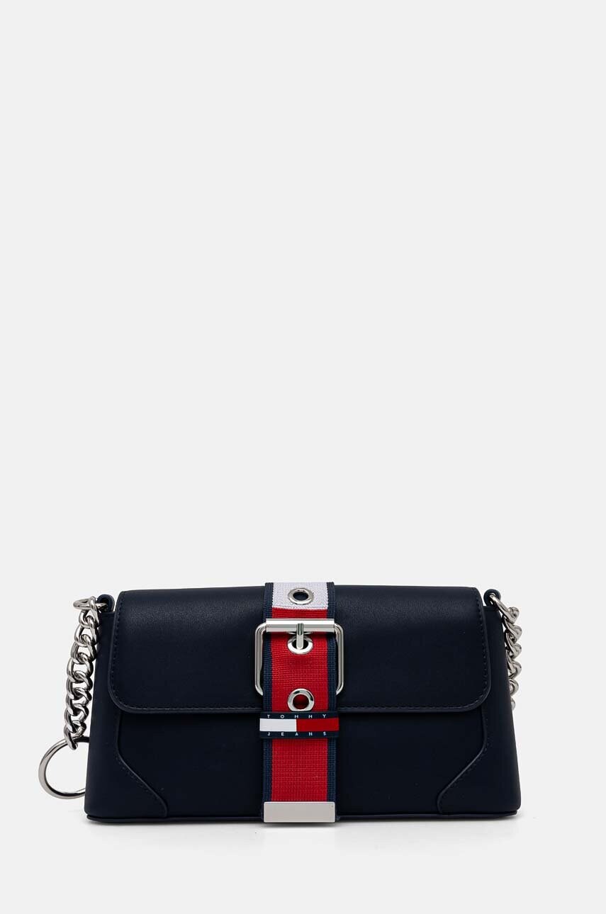 Tommy Jeans poseta culoarea albastru marin, AW0AW16282