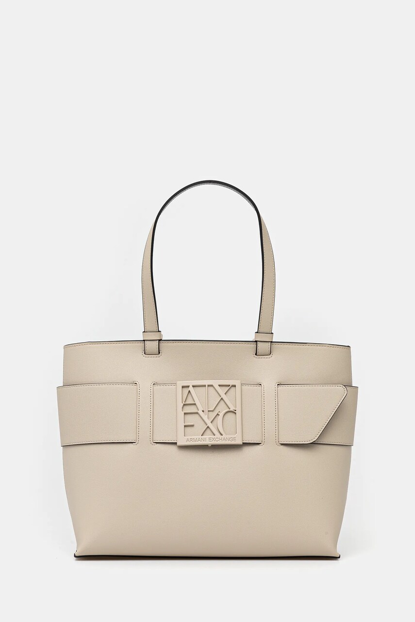 Armani Exchange geantă culoarea maro, 949138 0A874