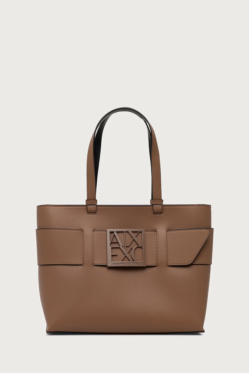 Armani Exchange  geantă shopper pentru femei cu imitație de piele