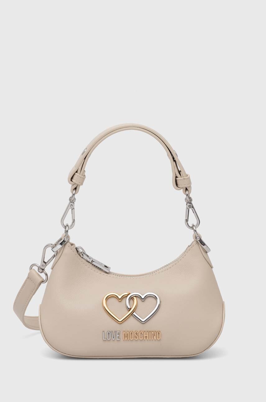 

Кожена чанта Love Moschino в бежово JC4075PP1LL1000A, Бежов