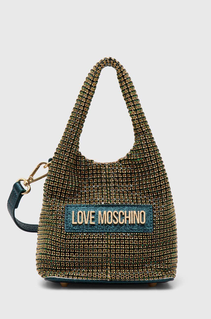 Love Moschino poseta culoarea verde, JC4044PP1LLP100A