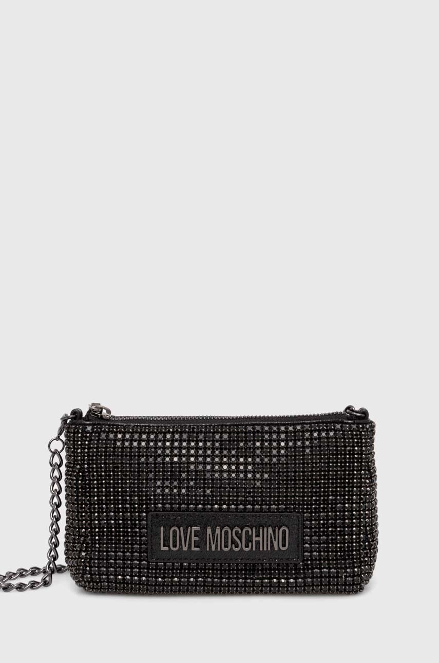 Love Moschino poseta culoarea negru, JC4046PP1LLP100A