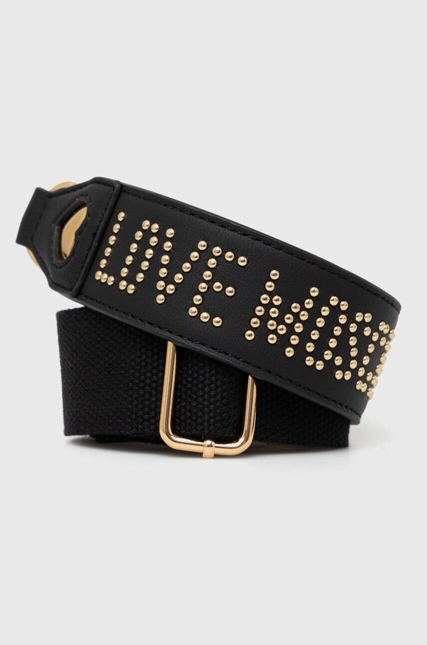 Love Moschino curea poseta culoarea negru, JC6401PP1LLI3000