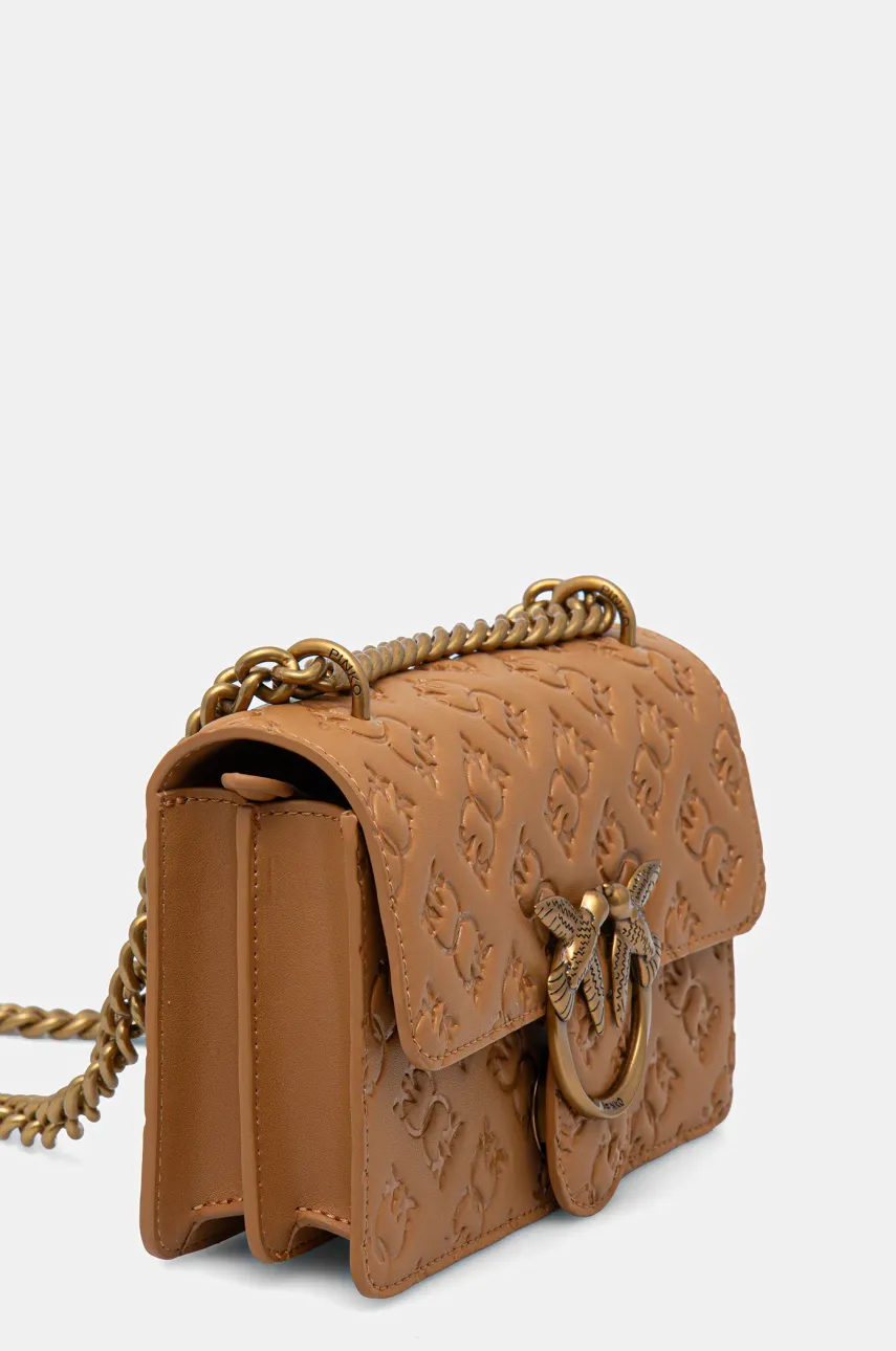 Кожаная сумочка Pinko цвет коричневый 100074 A1YB Кожаная сумочка Pinko цвет коричневый 100074 A1YB
