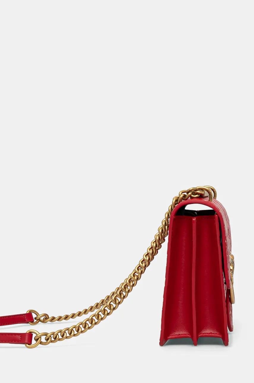 Кожаная сумочка Pinko цвет красный 100941 A1YB Кожаная сумочка Pinko цвет красный 100941 A1YB