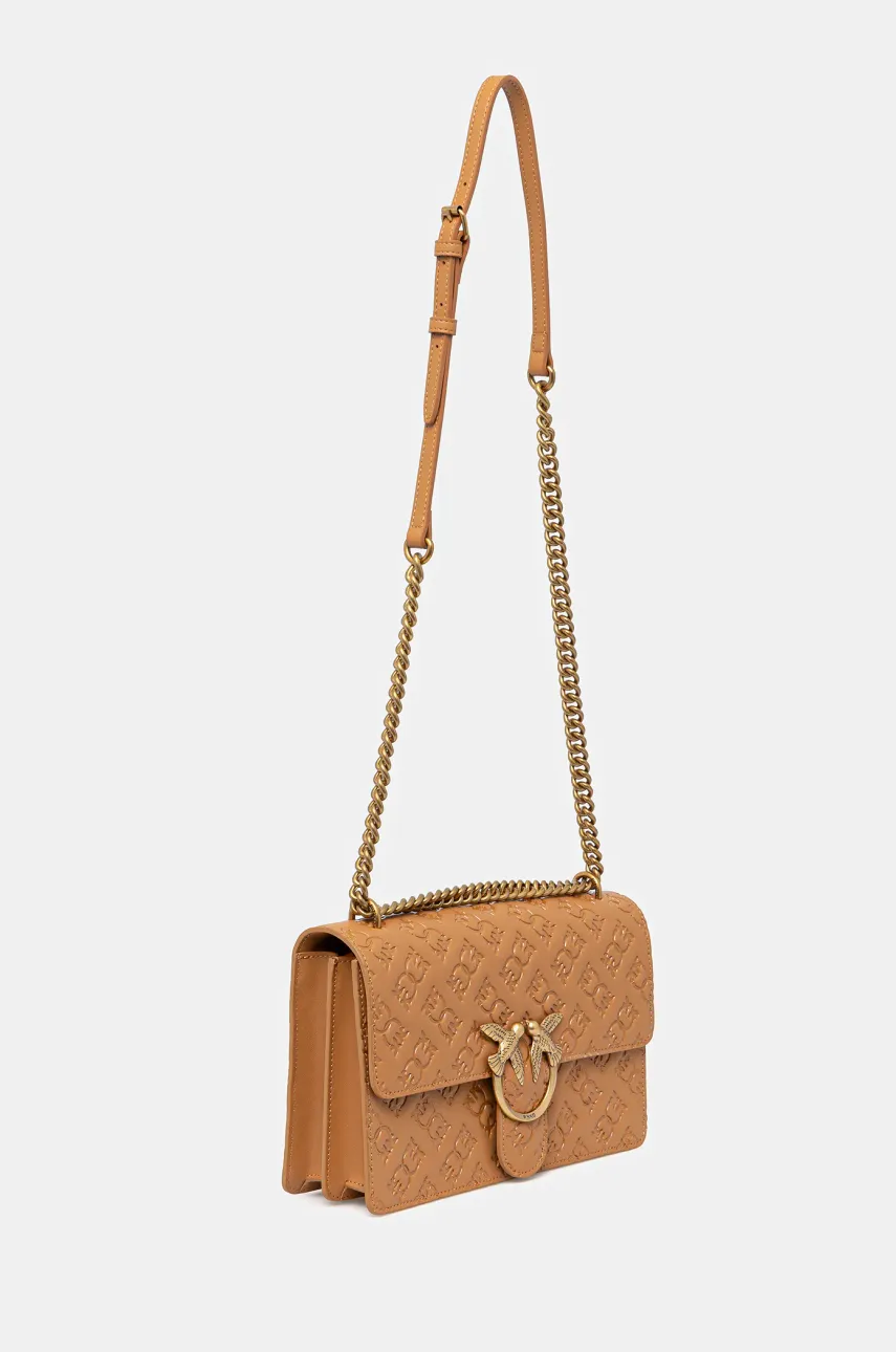 Кожаная сумочка Pinko цвет коричневый 100941 A1YB Кожаная сумочка Pinko цвет коричневый 100941 A1YB