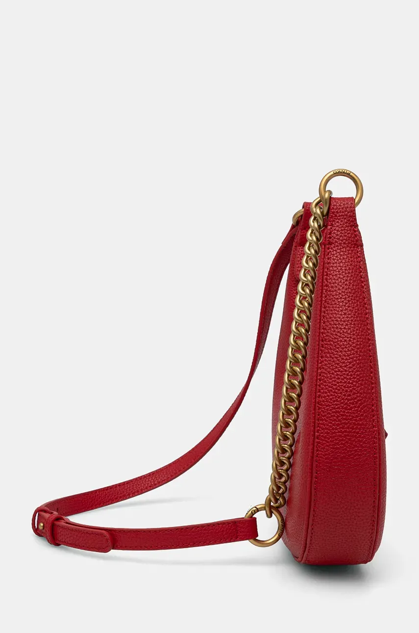 Кожаная сумочка Pinko цвет красный 101433 A29Q Кожаная сумочка Pinko цвет красный 101433 A29Q