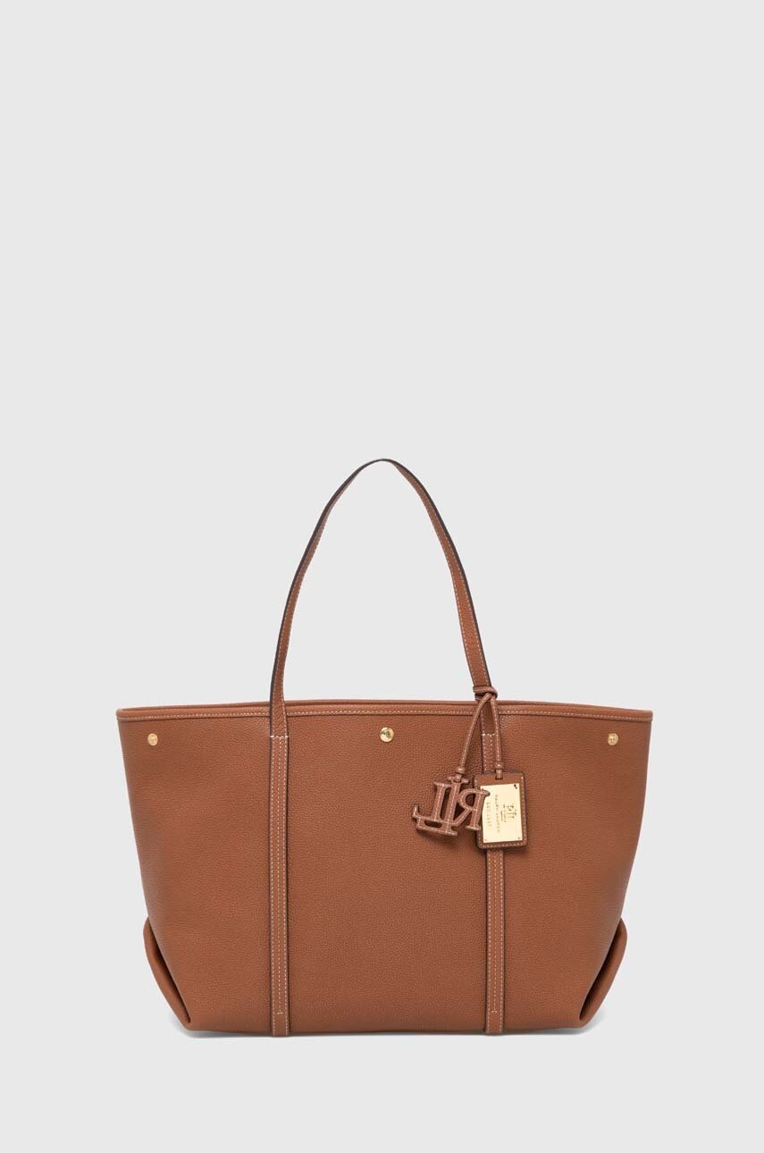 

Кожена чанта Lauren Ralph Lauren в кафяво 431936094, Кафяв