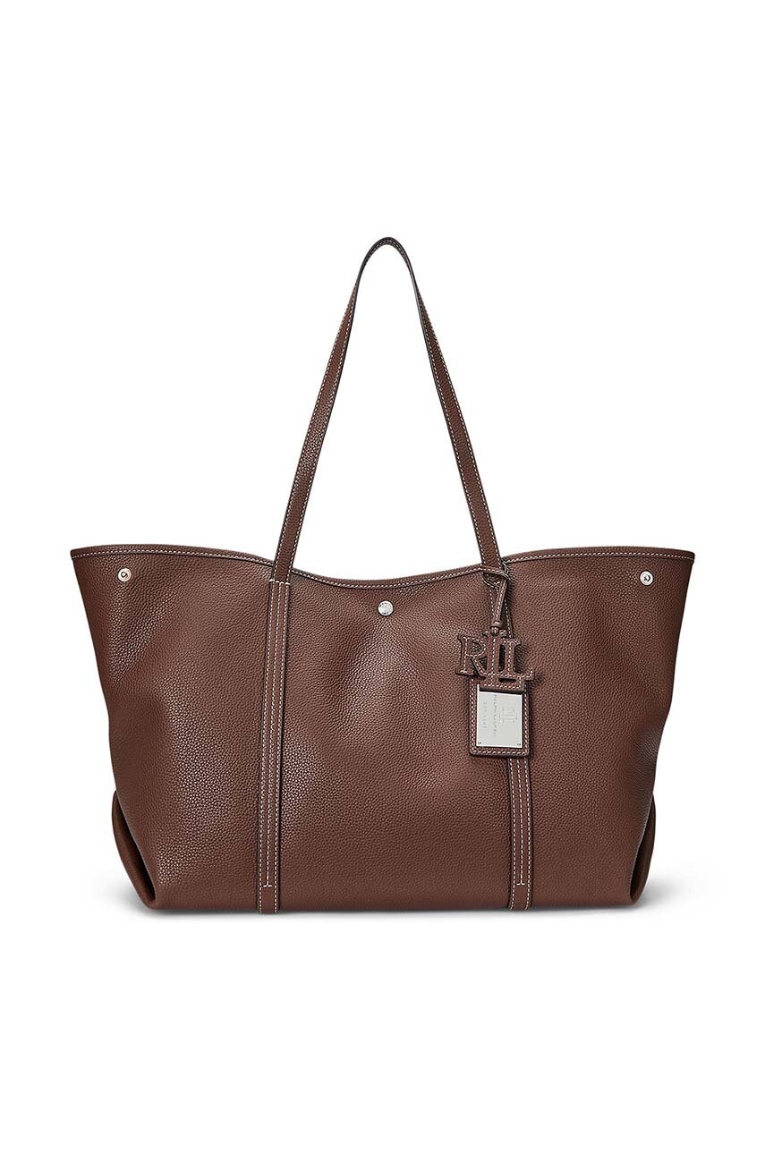 

Кожена чанта Lauren Ralph Lauren в кафяво 431936094, Кафяв