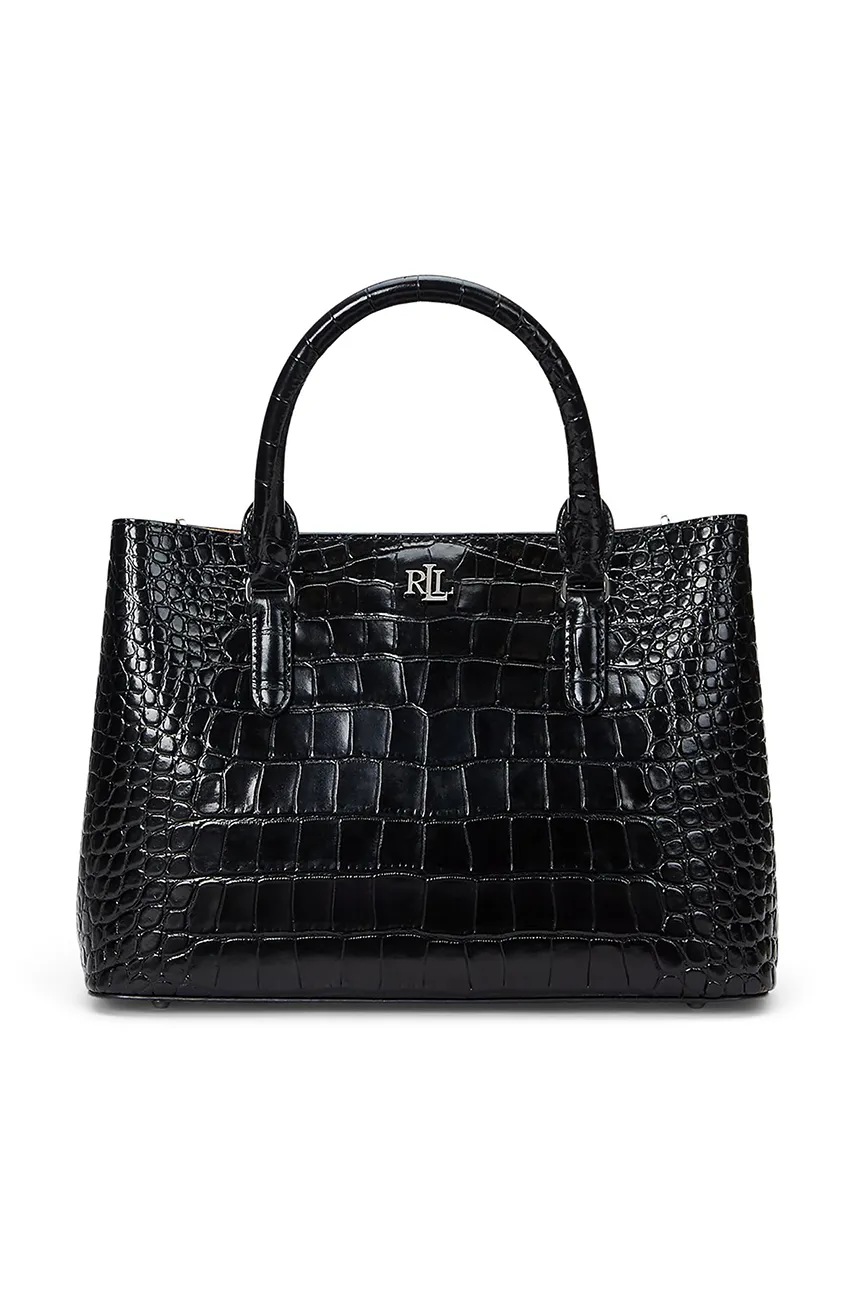 

Кожена чанта Lauren Ralph Lauren в черно 431942188, Черен