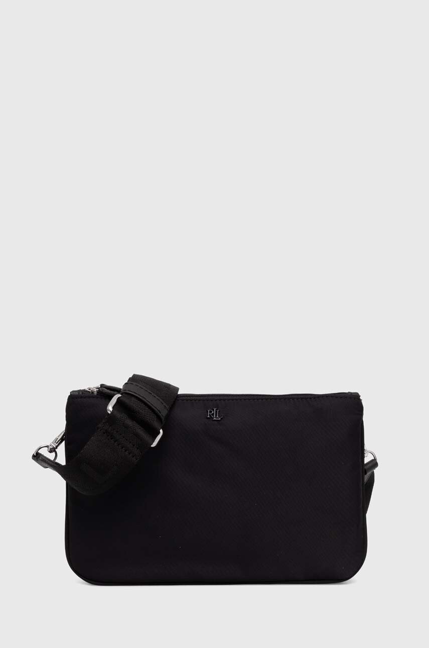 Levně Kabelka Lauren Ralph Lauren černá barva, 431951345
