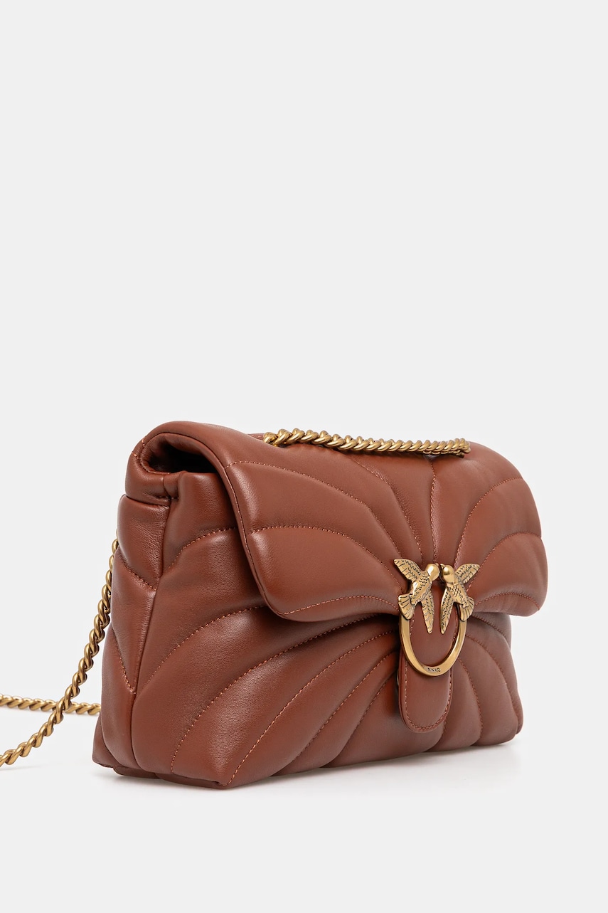 Кожаная сумочка Pinko цвет коричневый 100038 A1EX Кожаная сумочка Pinko цвет коричневый 100038 A1EX