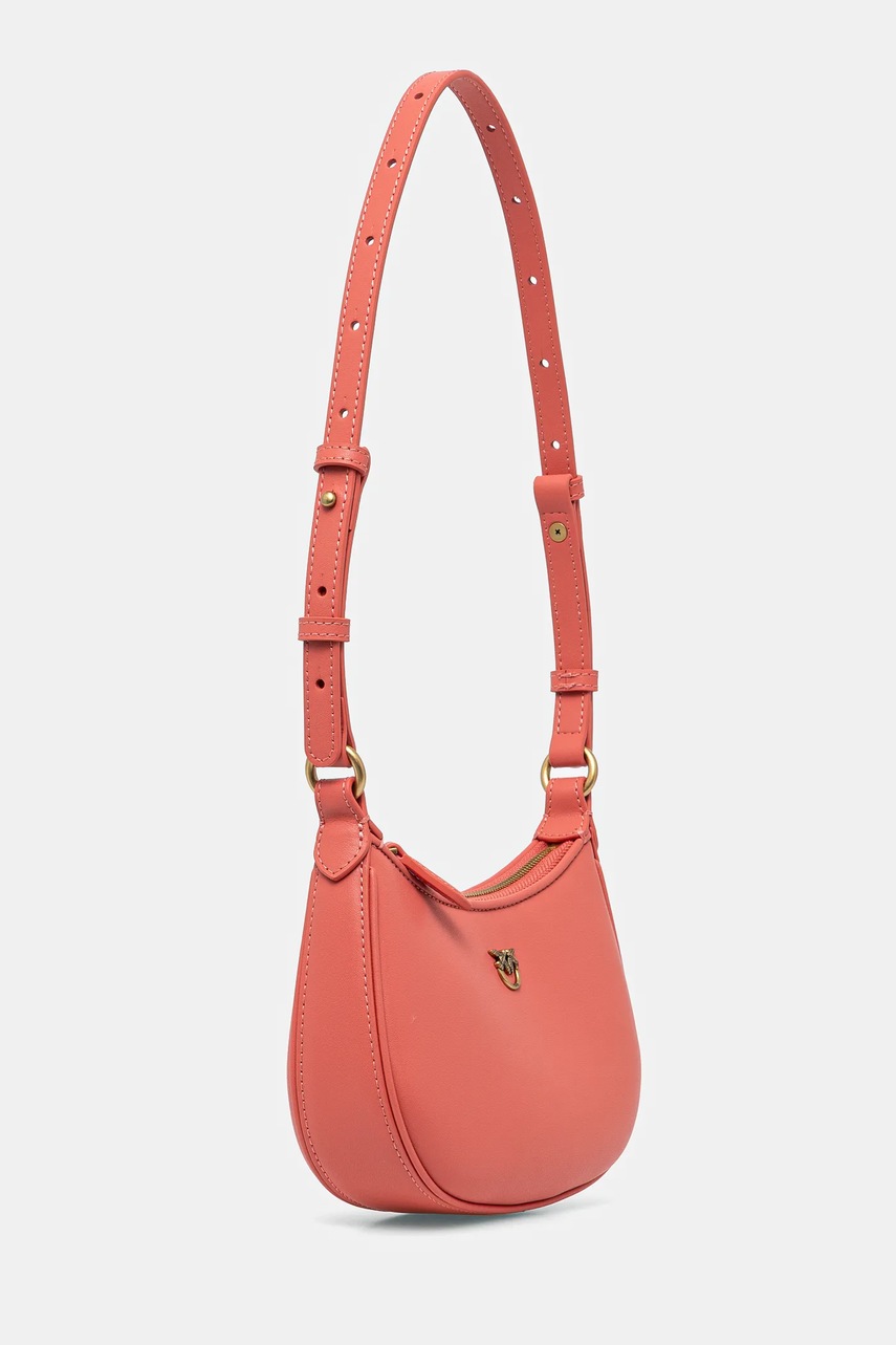 Кожаная сумочка Pinko цвет оранжевый 103538 A0F1