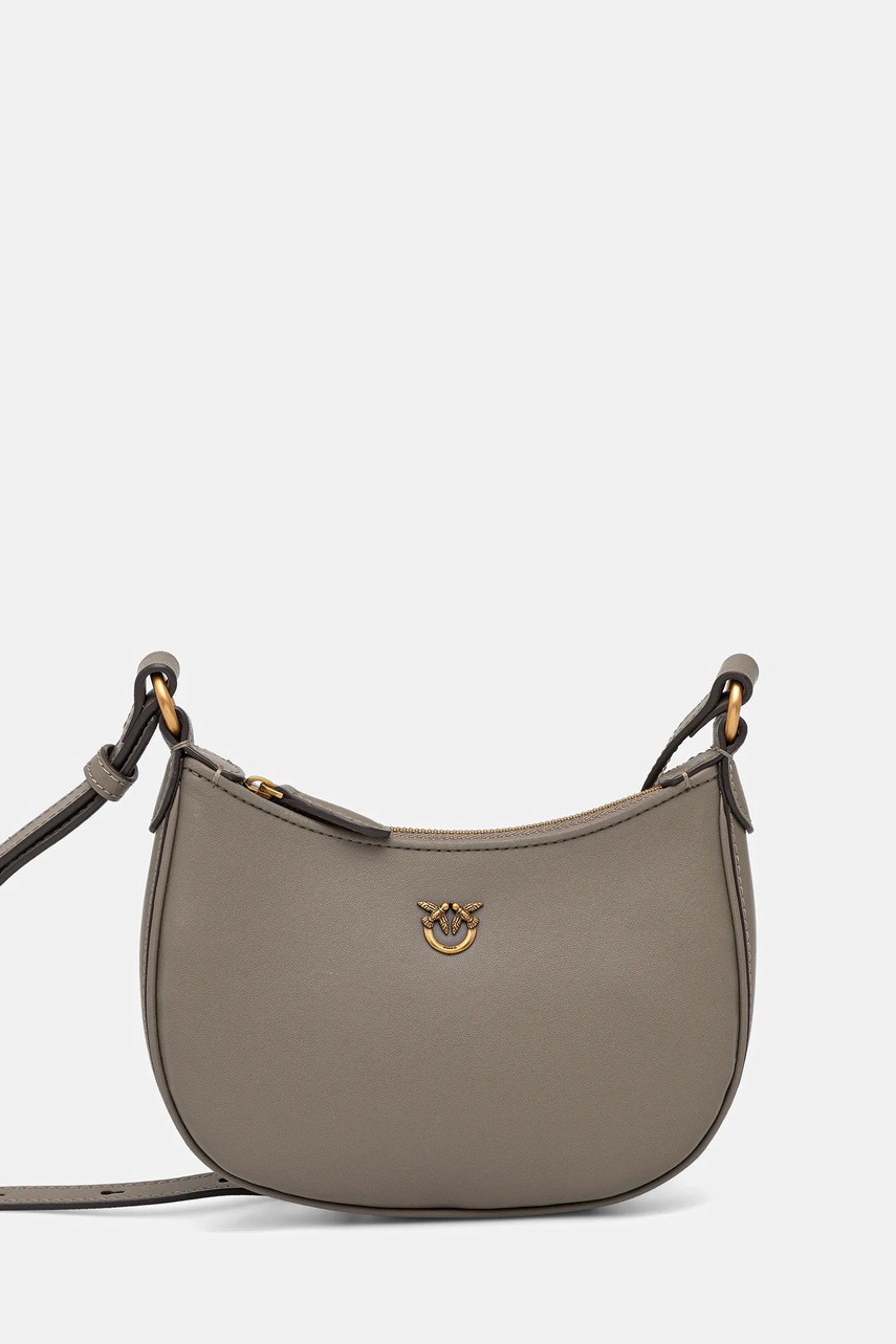 Δερμάτινη τσάντα Pinko χρώμα: ροζ, 103538 A0F1