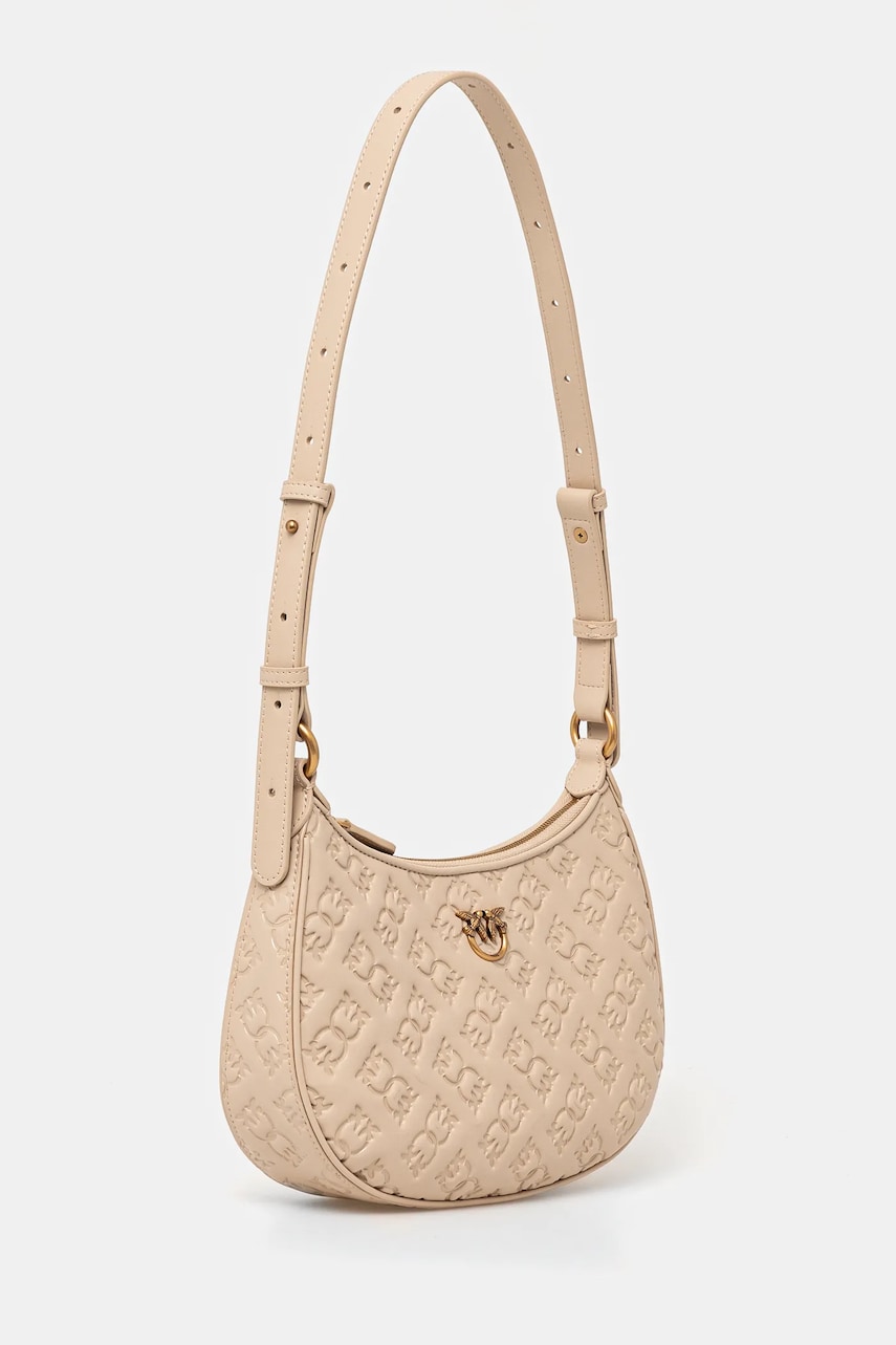 Кожаная сумочка Pinko цвет бежевый 102790 A1YB Кожаная сумочка Pinko цвет бежевый 102790 A1YB