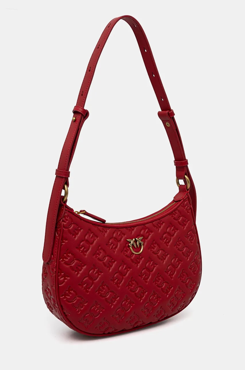Кожаная сумочка Pinko цвет красный 102790 A1YB Кожаная сумочка Pinko цвет красный 102790 A1YB
