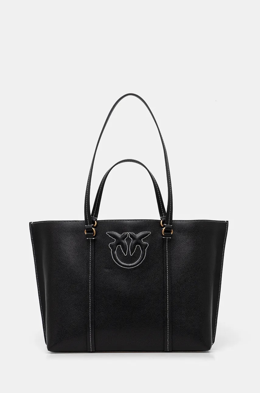 

Кожена чанта Pinko в черно 104514 A29O, Черен