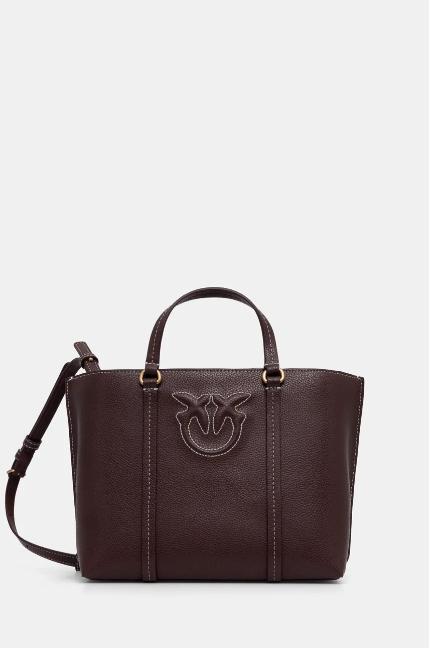 

Кожена чанта Pinko в кафяво 104515 A29O, Кафяв